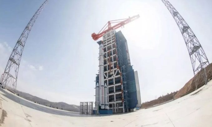 The Long March 6A rocket before the launch on November 11.