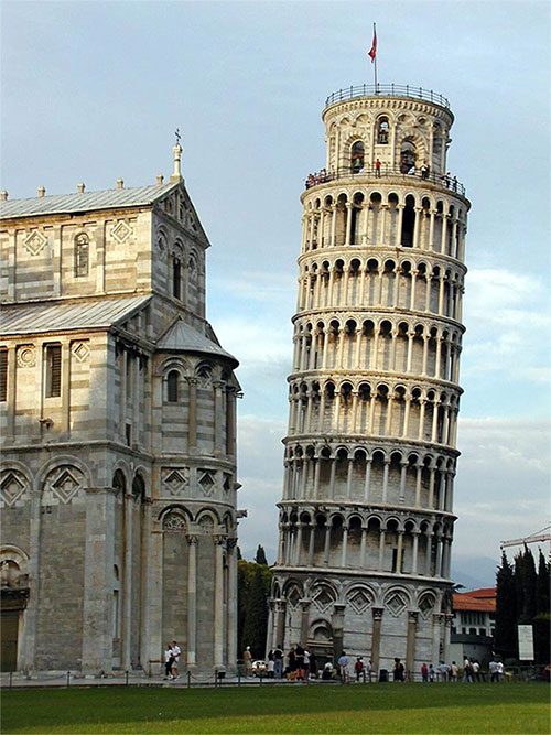 The Leaning Tower of Pisa is recognized as a UNESCO World Heritage site for its uniqueness