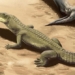 the long frame of an 8m long crocodile found in india after 200 million years of extinction 126246