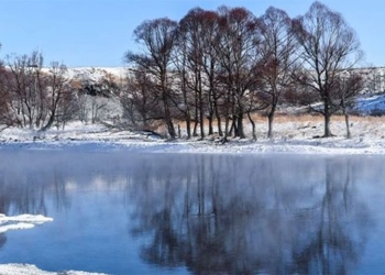 the river never freezes despite the temperature dropping to minus 40 degrees c 125169