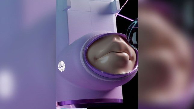 Long-distance kissing device
