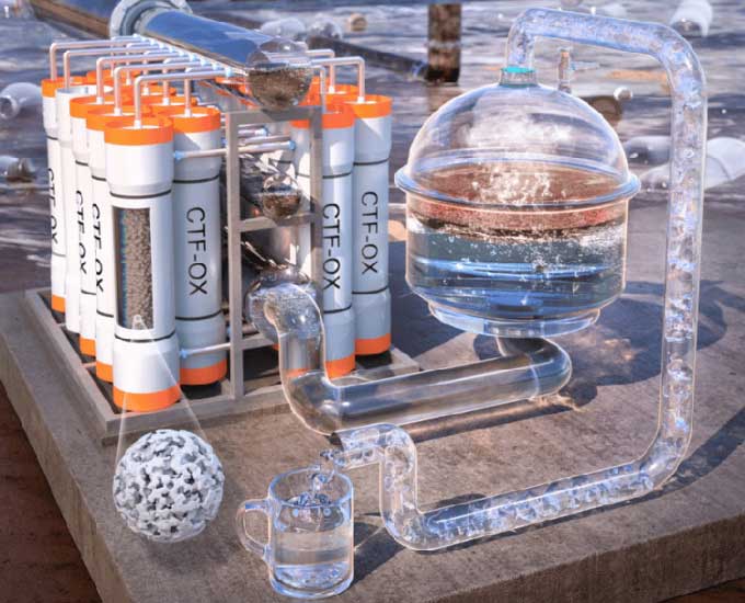 Prototype simulation of the high-speed water filtration system.