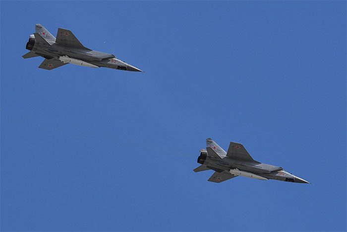 Russian MiG-31 interceptor.