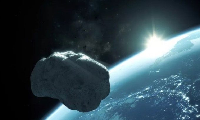 Simulation of the mini-moon 2020 CD3 in orbit around Earth three years before it left.
