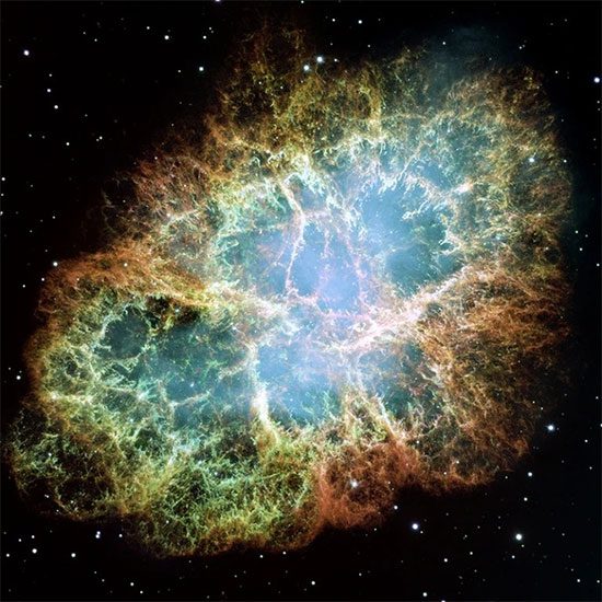 The Crab Nebula is a common form of a supernova explosion