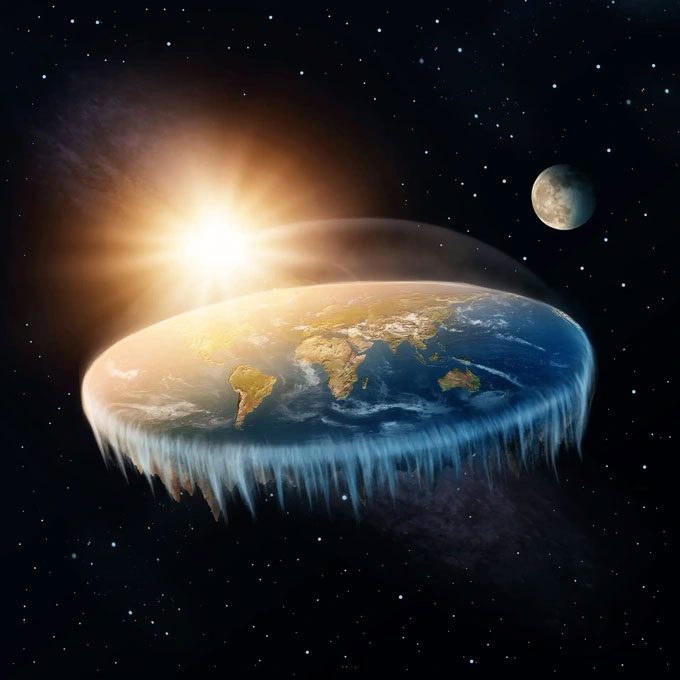 Many people on our planet still believe that the Earth is flat.