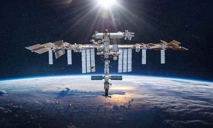 The ISS is operational at an altitude of over 400 km above Earth's surface.