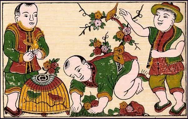 New Year folk paintings express many beautiful wishes for life in the new year.