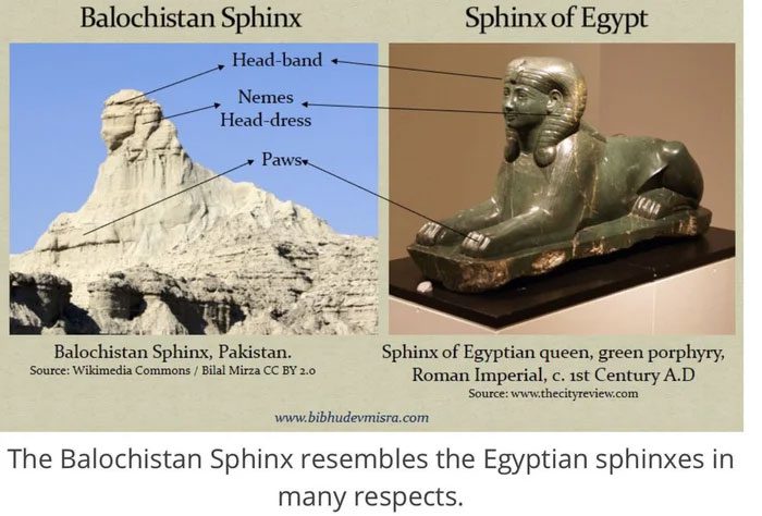 In photographs, the Balochistan Sphinx appears to have a jawline