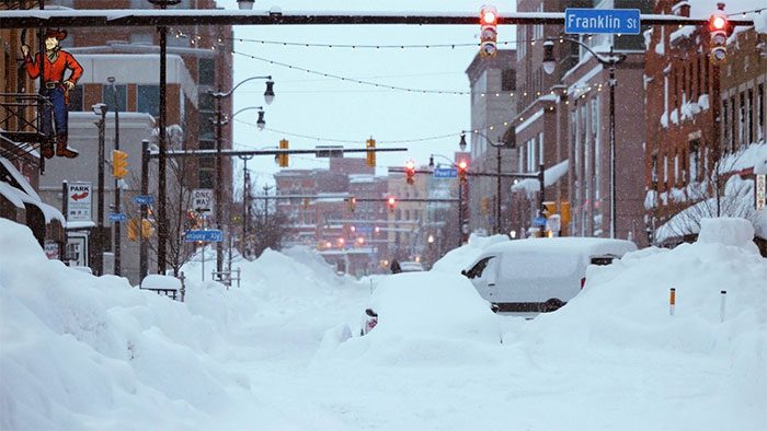 More than 100 million Americans affected by the blizzard.