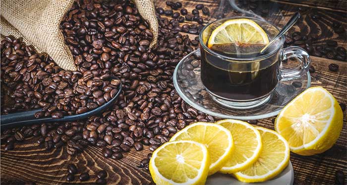 Both coffee and lemon juice are relatively high in acidity.
