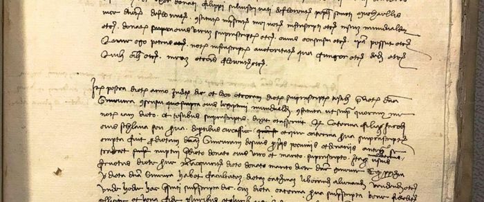 An ancient document of Piero da Vinci discovered by historian Carlo Vecce.