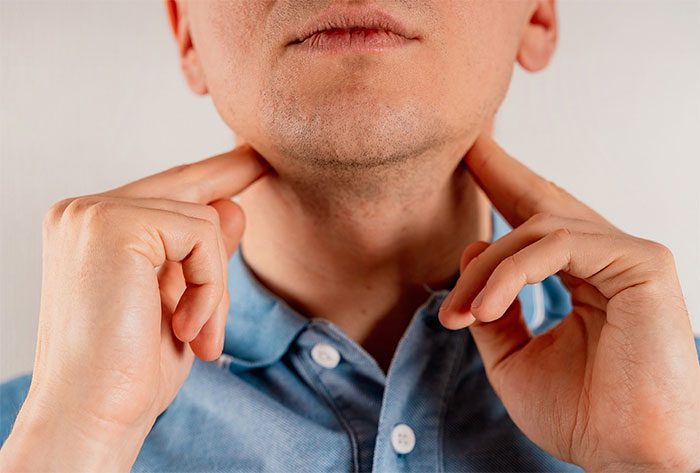 Many infectious diseases can cause a sore throat and swollen lymph nodes.
