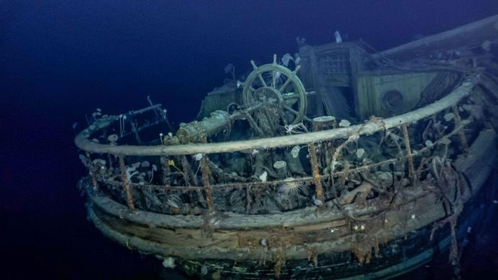 The Wreck of the Endurance Carrying Famous Explorer Ernest Shackleton in Antarctica