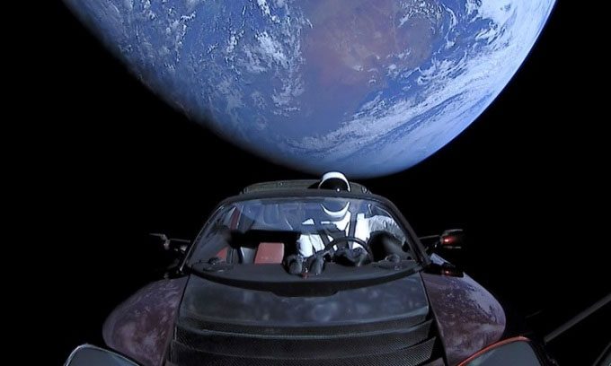 Tesla electric car photographed on February 8, 2018.