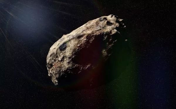 Simulation of the asteroid passing by Earth.