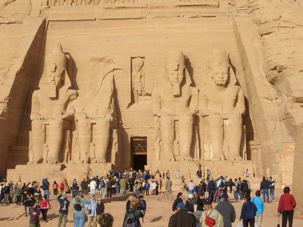 Abu Simbel is located in a small village of Aswan in Upper Egypt