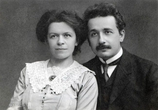 Mileva Marić and Albert Einstein in 1912, two years before their separation.