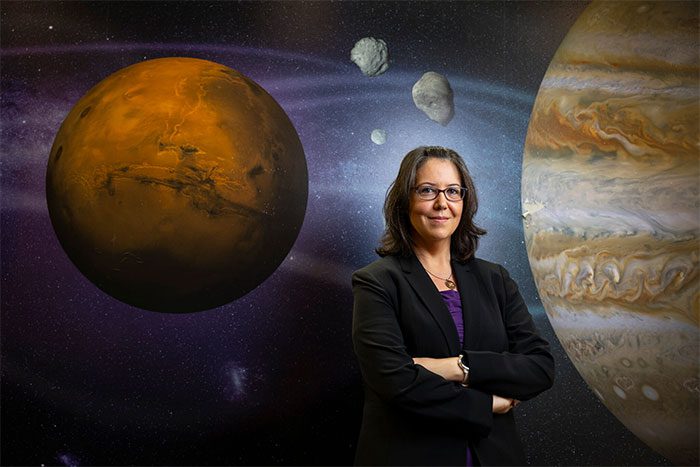 Andrea Harrington, NASA's Mars sample lead.