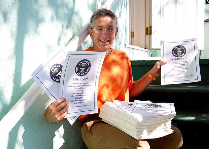 Ashrita Furman has set a total of over 600 Guinness World Records.