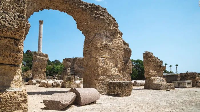 Carthage, an ancient city founded by the Phoenicians in the 9th century BC