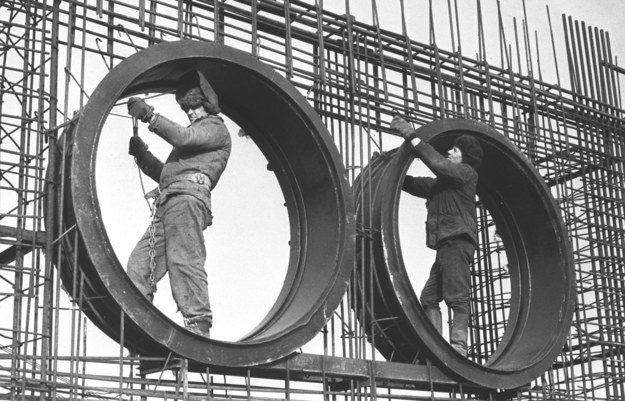 Construction of the Chernobyl Nuclear Power Plant, July 1, 1975
