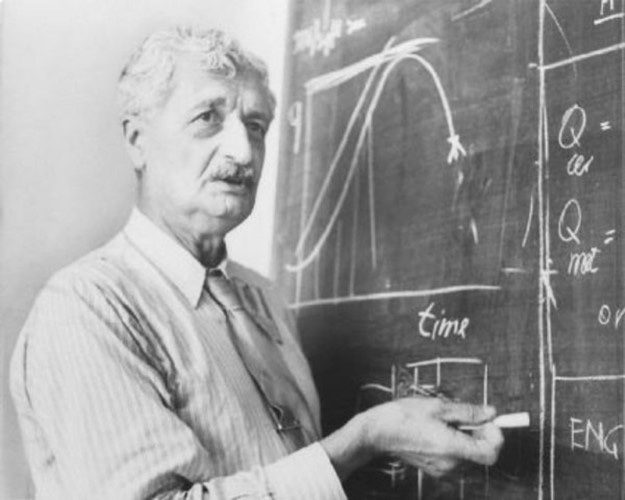 German scientist Hermann Oberth with the idea of using "space mirrors" for humanity.