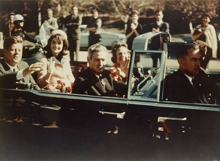President John F. Kennedy just before his assassination