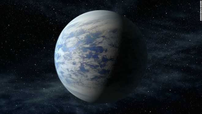 Artists' depiction of Kepler-452b as a second Earth