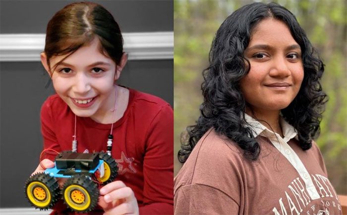 Two female students win the Lunabotics Junior competition
