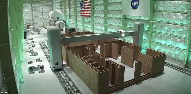 3D printing technology is suitable for building extraterrestrial habitats due to the lack of building materials.