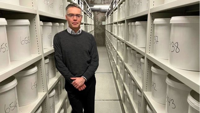 Dr. Martin Wirenfeldt Nielsen is now the curator of the human brain collection.