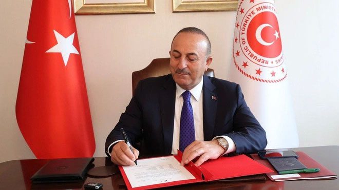 Turkish Foreign Minister Mevlut Cavusoglu