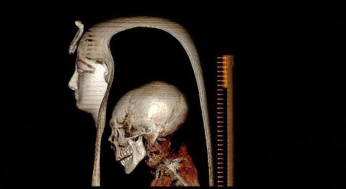 Scientists use modern techniques to recreate the portrait and skeletal frame of the Pharaoh.
