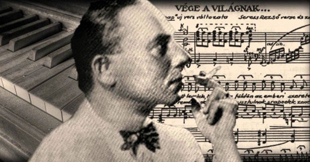 Portrait of the song's creator - Reszõ Seress