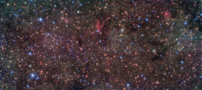 The area known as Sagittarius B1 in the Milky Way galaxy