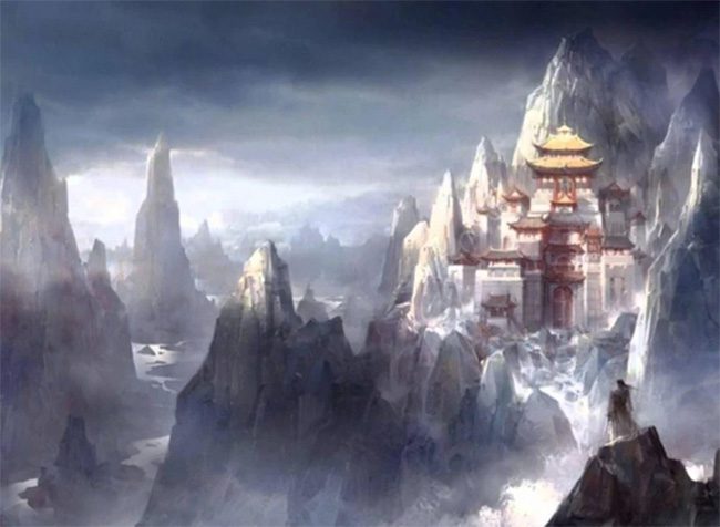 The kingdom of Shambhala, or Shangri-La, is believed to be where the white crystal mountains are.