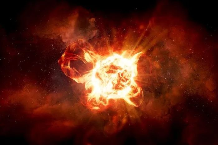 Simulation image of VY Canis Majoris.