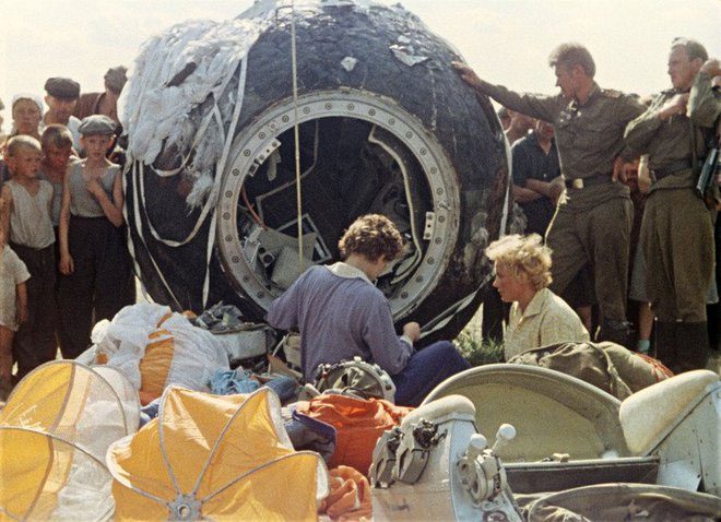 Photo taken on the day Tereshkova landed.