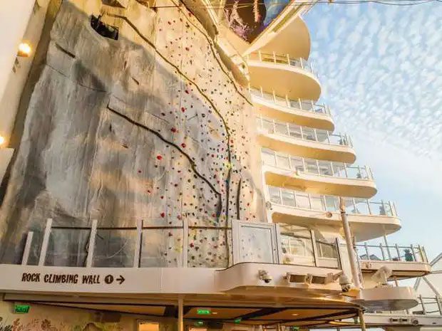 Outdoor artificial climbing area