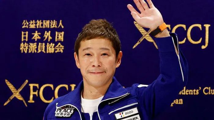 Billionaire Yusaku Maezawa.