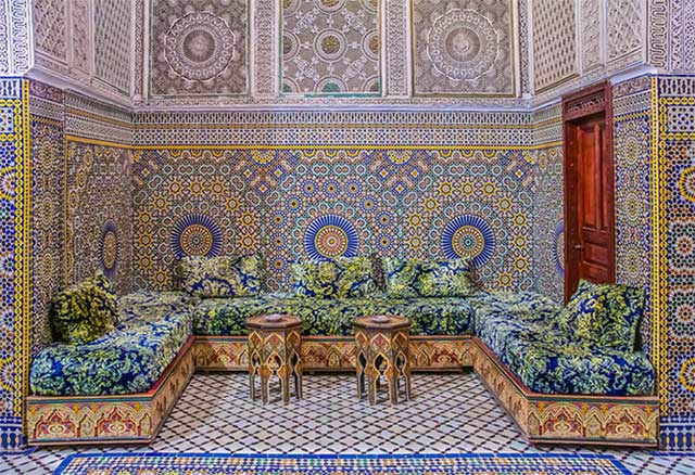Zellige is a form of handcrafted tile art.
