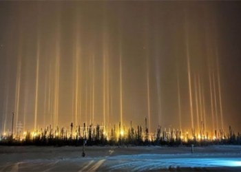 a series of columns rising up to the sky night 119119