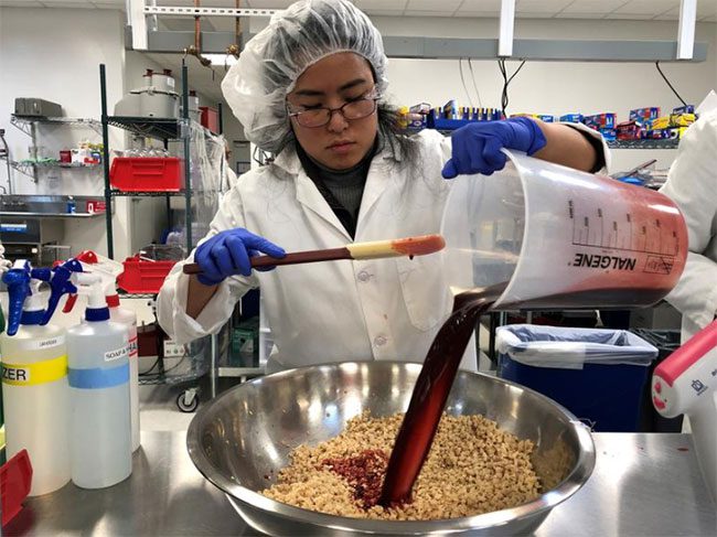 Research technician Alexia Yue from Impossible Foods