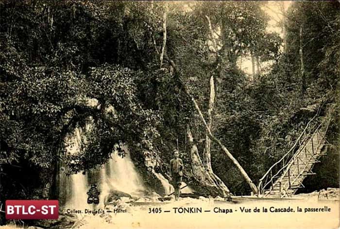 The scenery of Cat Cat waterfall (Sapa)