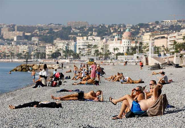Western Europe is experiencing an unusually mild October