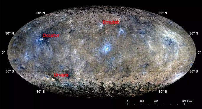 Map of Ceres