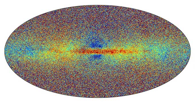 Map of metallicity of stars in the Milky Way