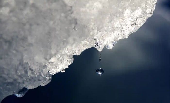 Melting ice in southwestern Greenland.