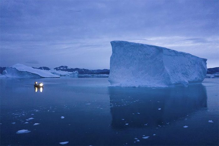 A broken iceberg in Greenland